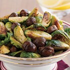 Roasted Chestnuts and Brussels Sprouts