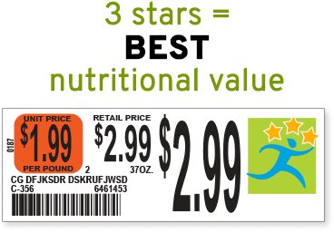 3 stars equal best nutritional value