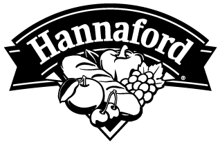 Hannaford logo black and white