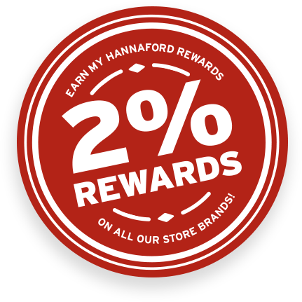 Earn 2% rewards on all our store brands